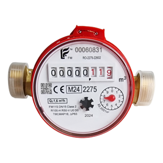 wodomierz do ciepłej wody z modułem radiowym